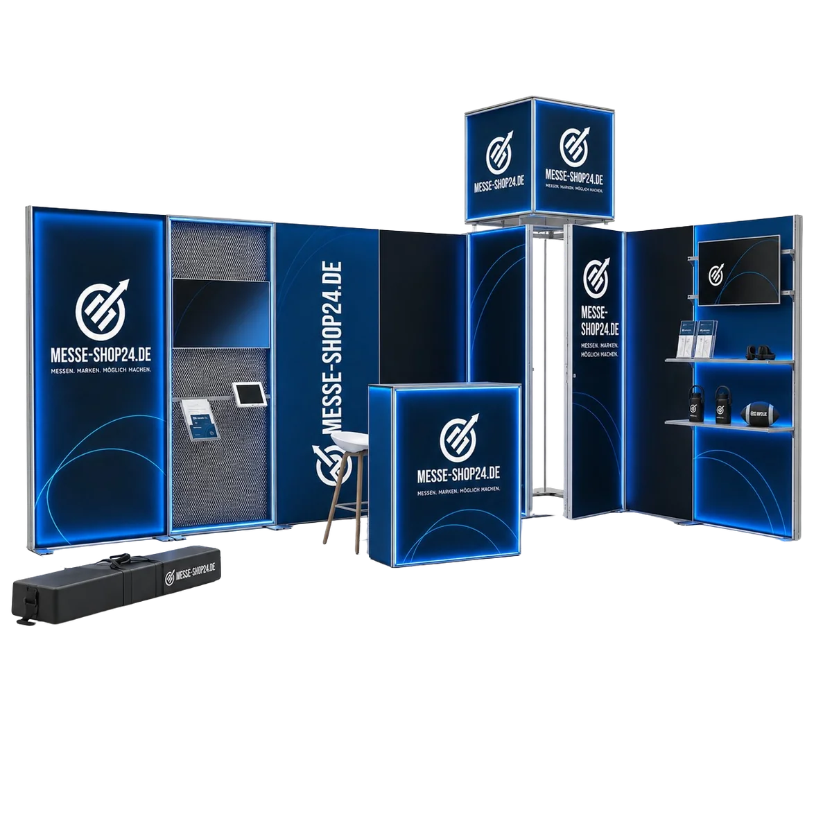 Messe Sets – Komplettlösungen aus Roll-Up, Theke & Zubehör