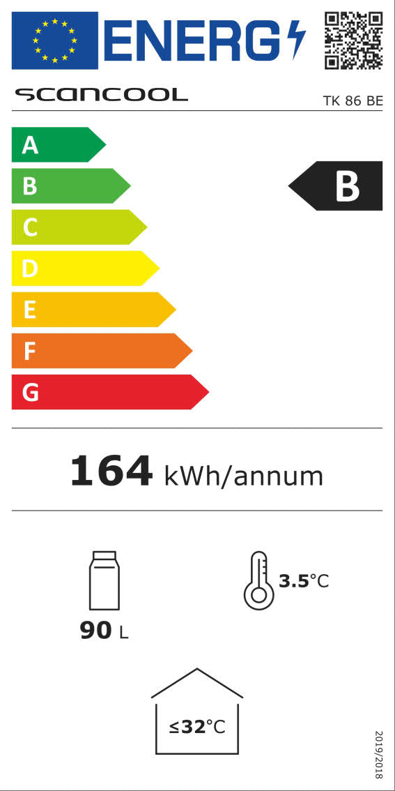 Runder Werbekühlschrank mit Druck (87 Liter)