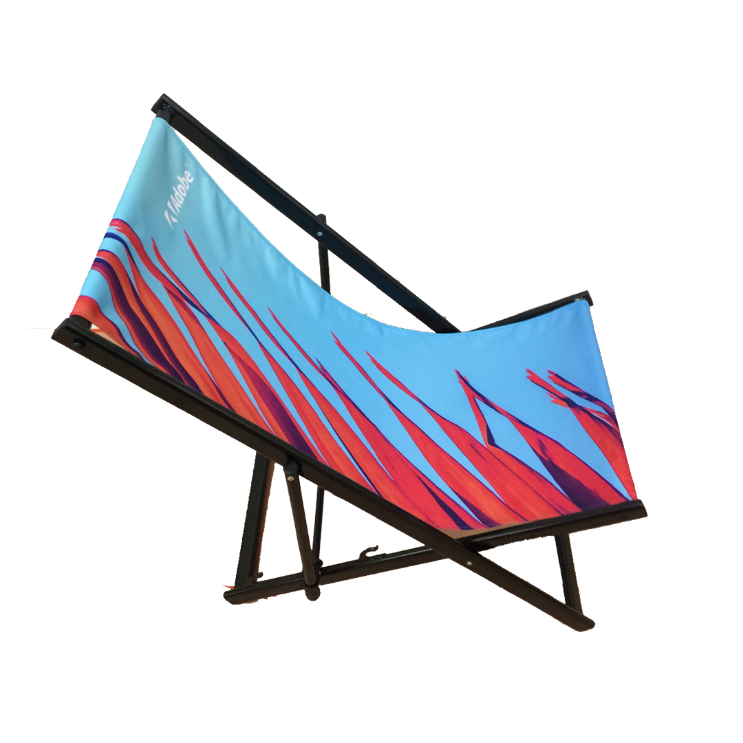 Aluminium Liegestuhl mit Logo