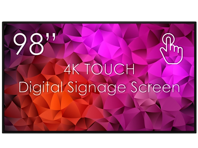 Bildschirm 98" Touchscreen 4K mit Flightcase