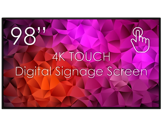 Bildschirm 98" Touchscreen 4K mit Flightcase