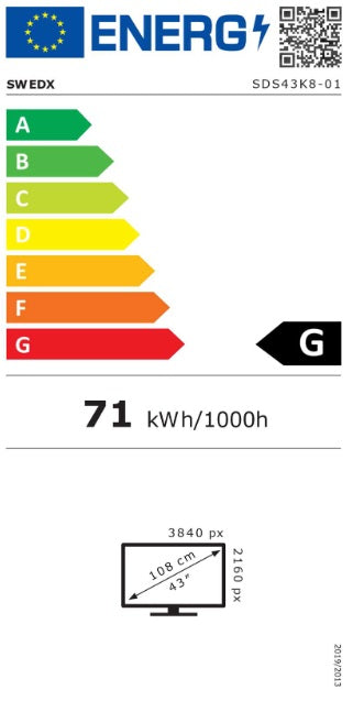 Digitales Plakat 43 Zoll (109 cm) / 4K