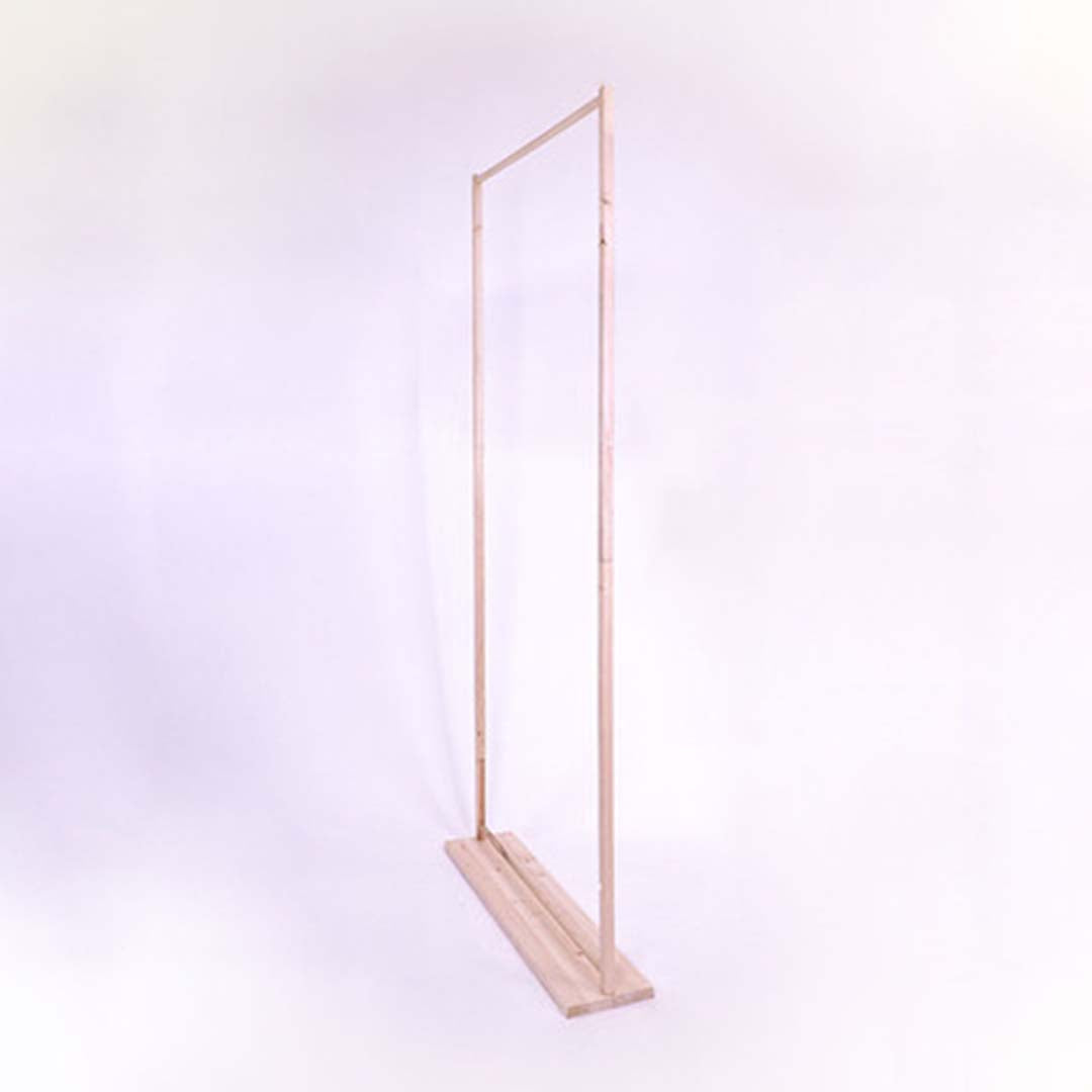 Displaybanner aus Holz