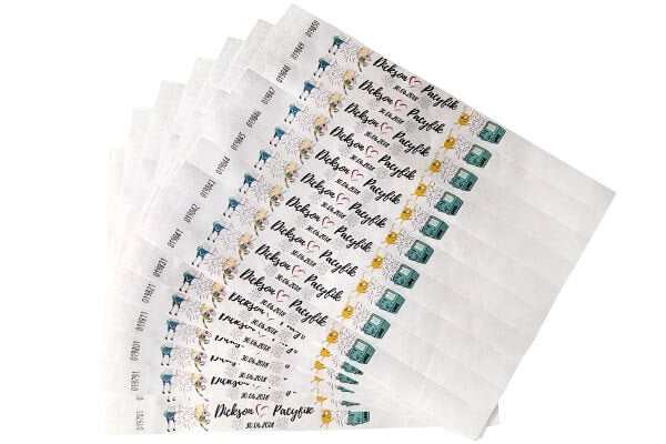 Eintrittsbänder Papier (Tyvek)