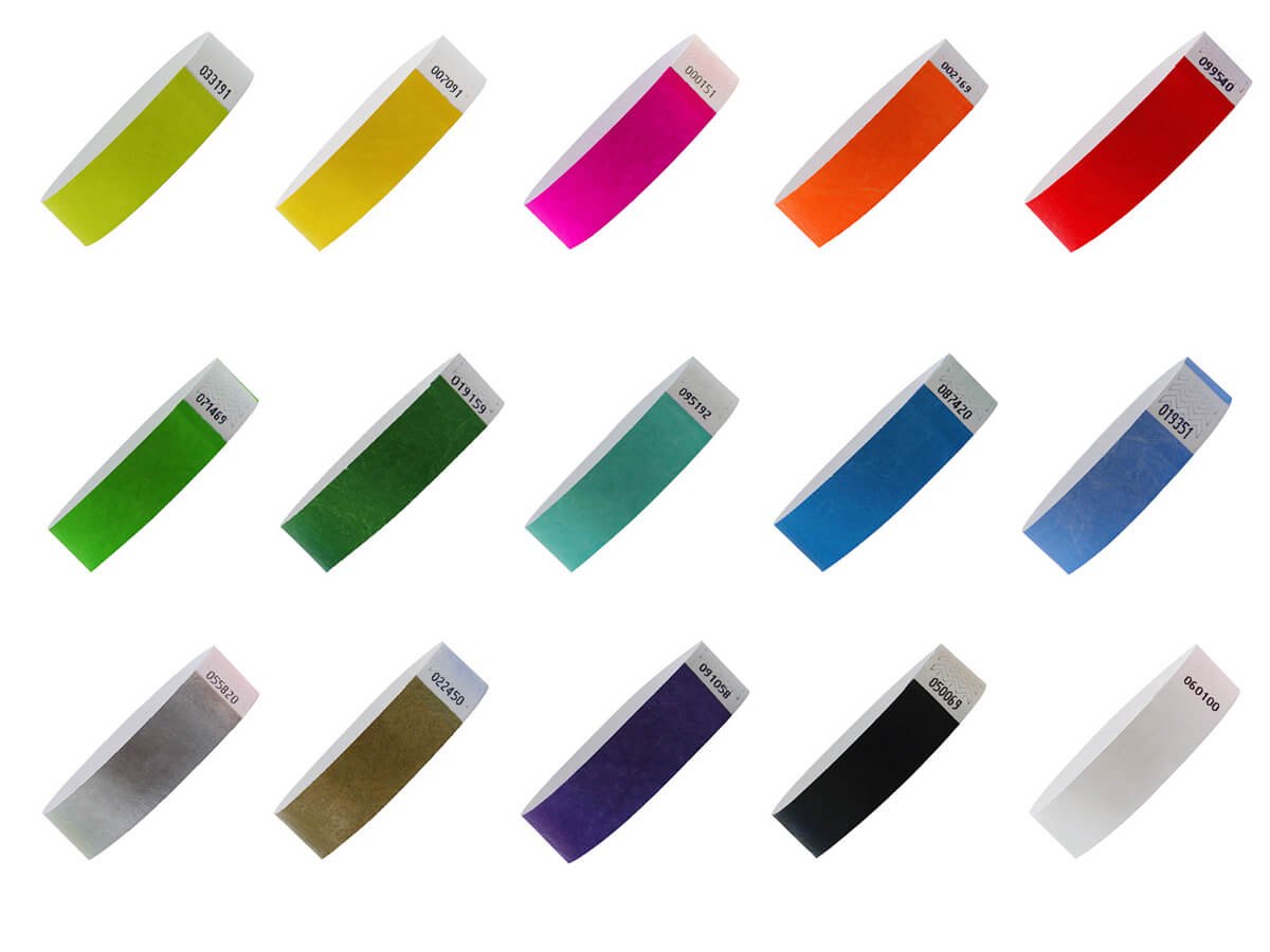 Eintrittsbänder Papier (Tyvek)