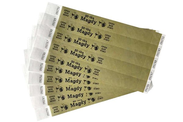 Eintrittsbänder Papier (Tyvek)