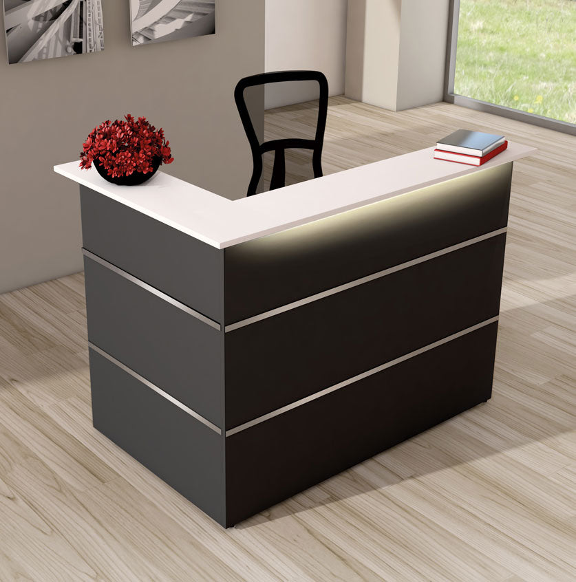 Empfangstheke Anthrazit (einseitig offen)