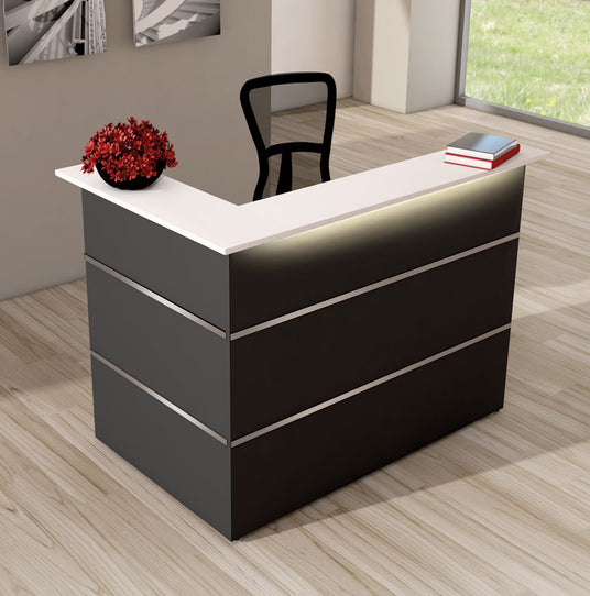 Empfangstheke Anthrazit (einseitig offen)