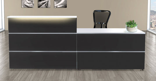 Empfangstheke Anthrazit (gerade)