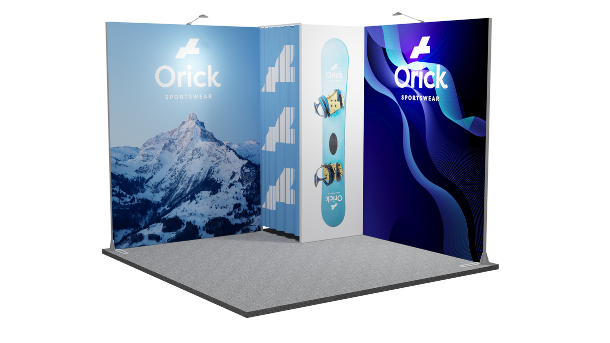 Expolinc Eckstand 3x3m mit Kabine