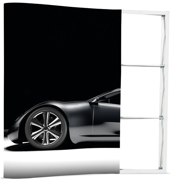 Faltdisplay gebogen "HM TexPro curved"