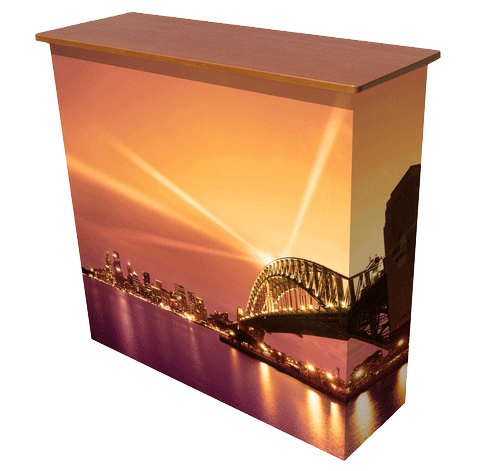 Falttheke mit Trolley "Counter Textil"