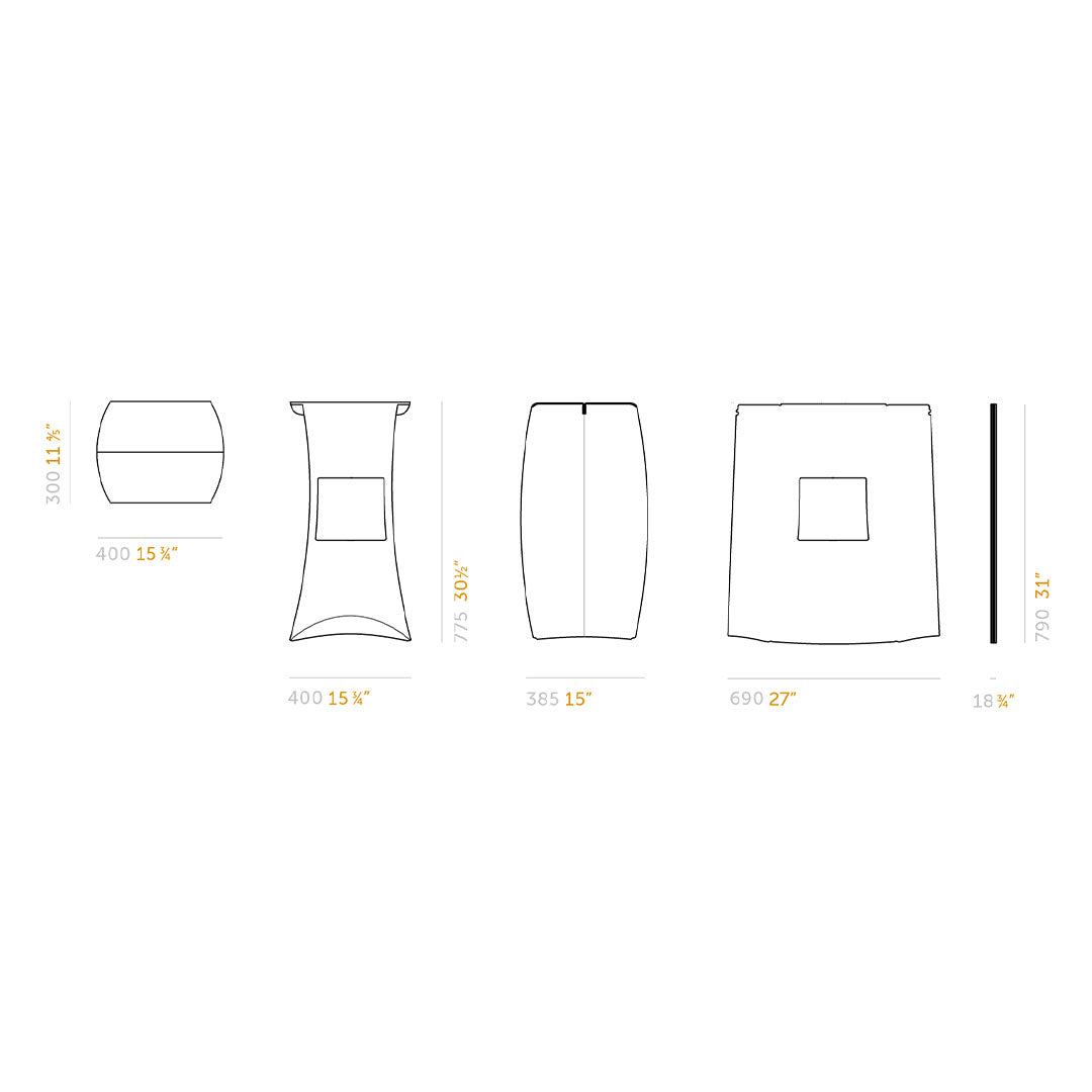 Flux Pillar Barhocker