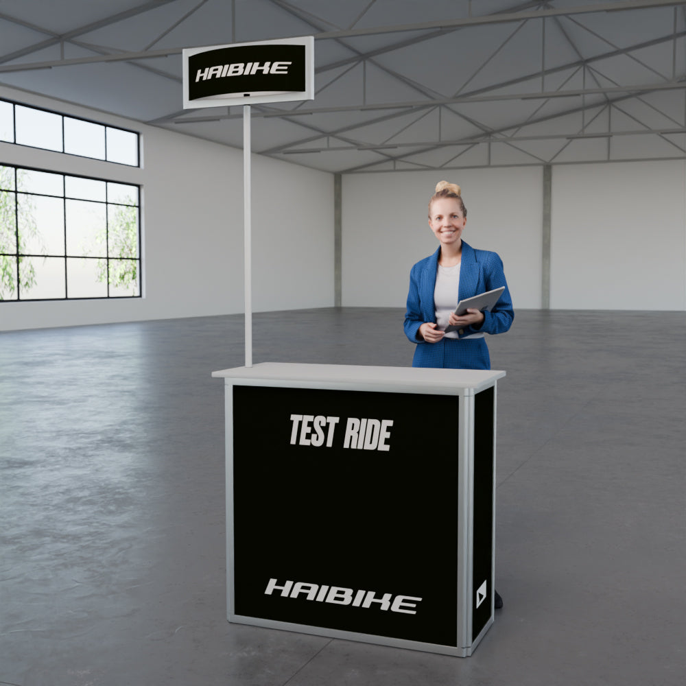 Mobile Messetheke abschließbar "AluFold Pro 1L"