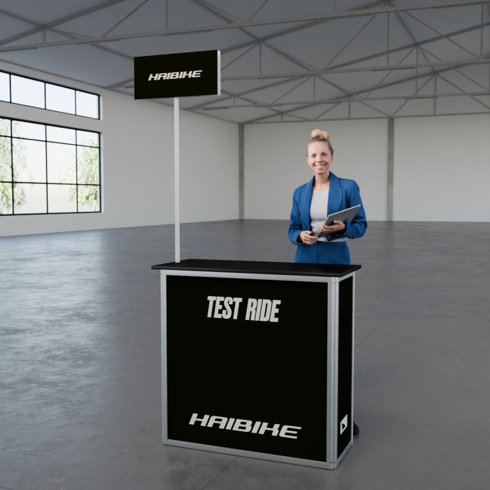 Mobile Messetheke abschließbar "AluFold Pro 1L"