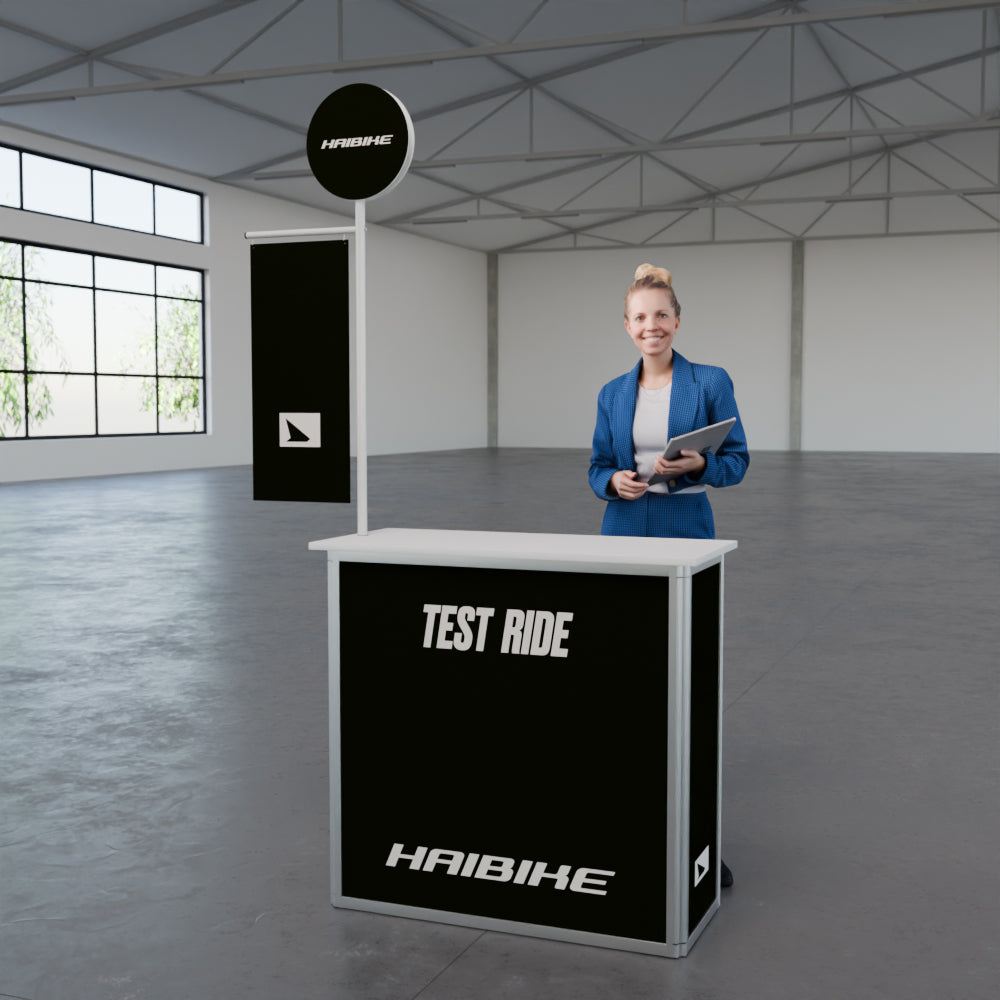 Mobile Messetheke wetterfest & abschließbar "Alufold Outdoor L"