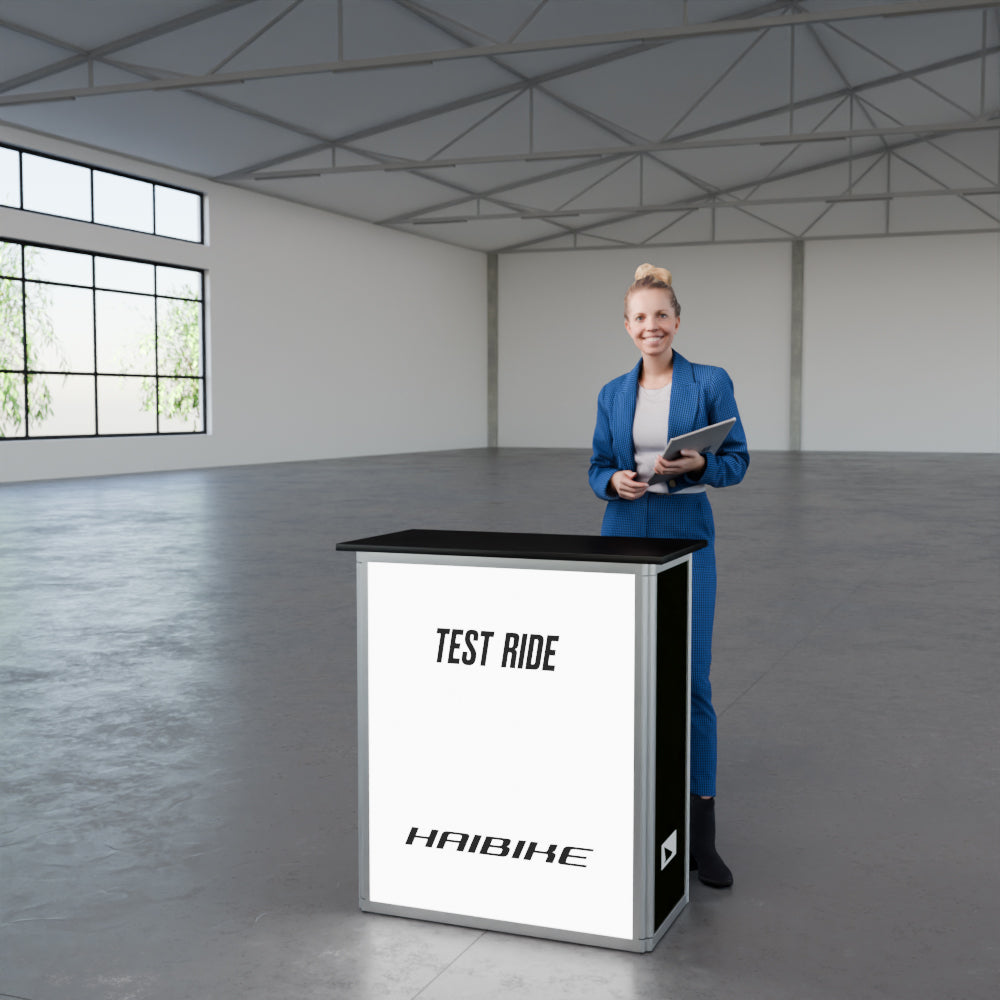 Werbetheke faltbar mit Digitaldruck "AluFold Pro 1M"