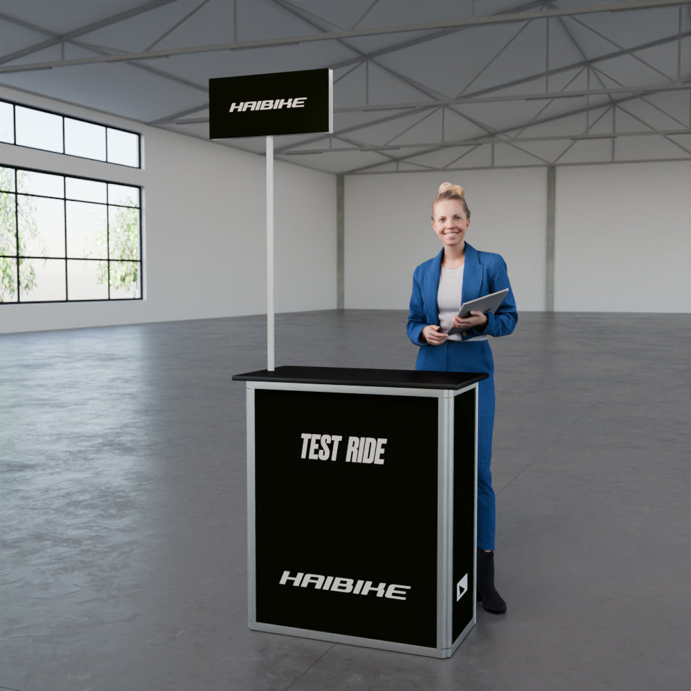 Werbetheke faltbar mit Digitaldruck "AluFold Pro 1M"