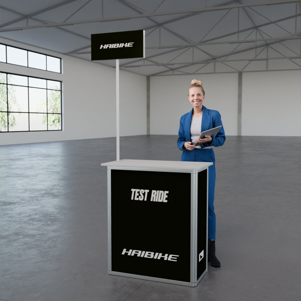 Werbetheke faltbar mit Digitaldruck "AluFold Pro 1M"