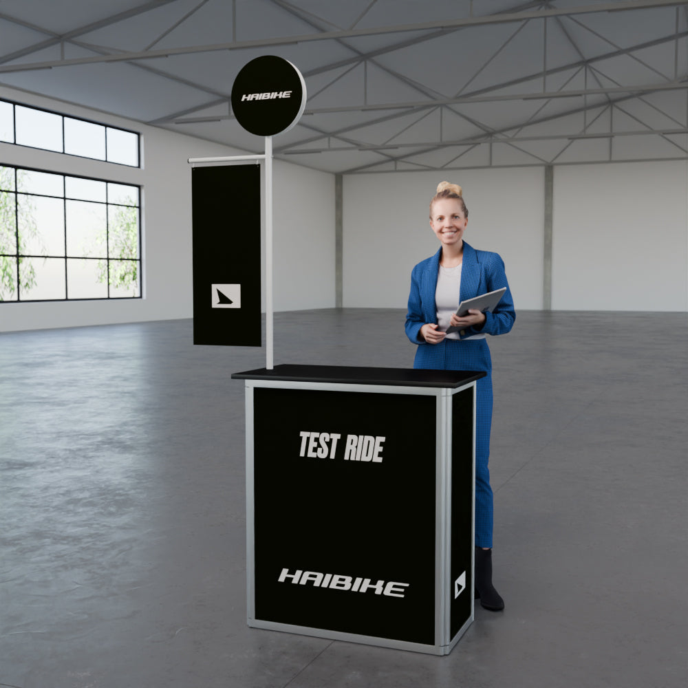 Werbetheke faltbar mit Digitaldruck "AluFold Pro 1M"