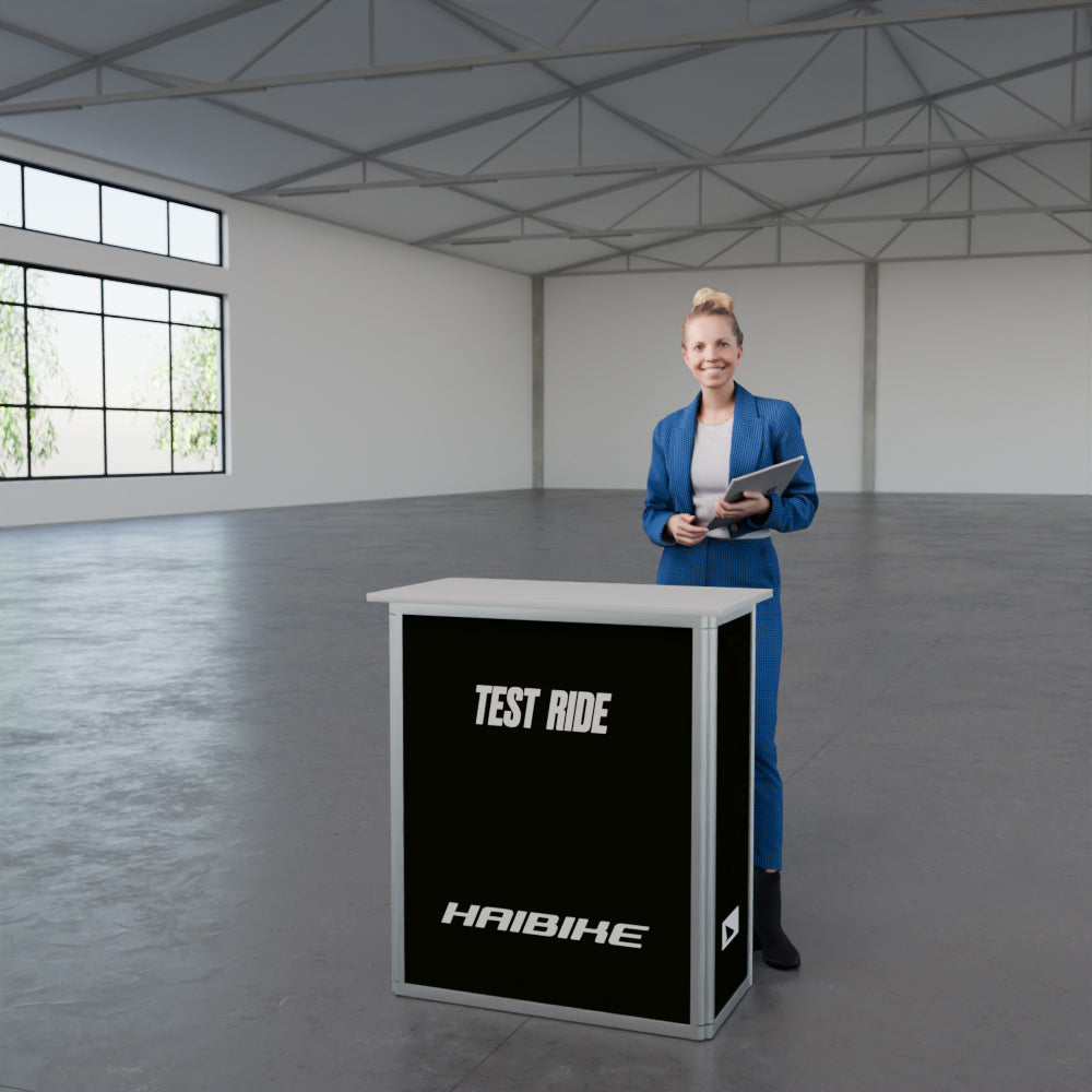 Werbetheke faltbar mit Digitaldruck "AluFold Pro 1M"