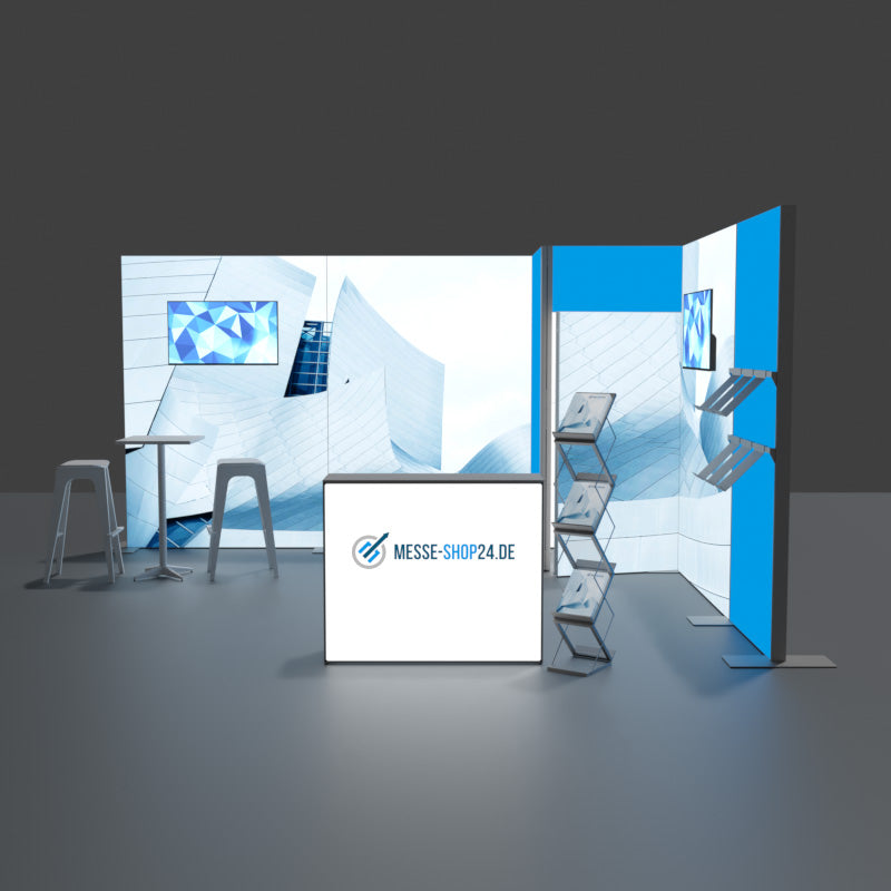 Messe Eckstand hinterleuchtet 5x4m