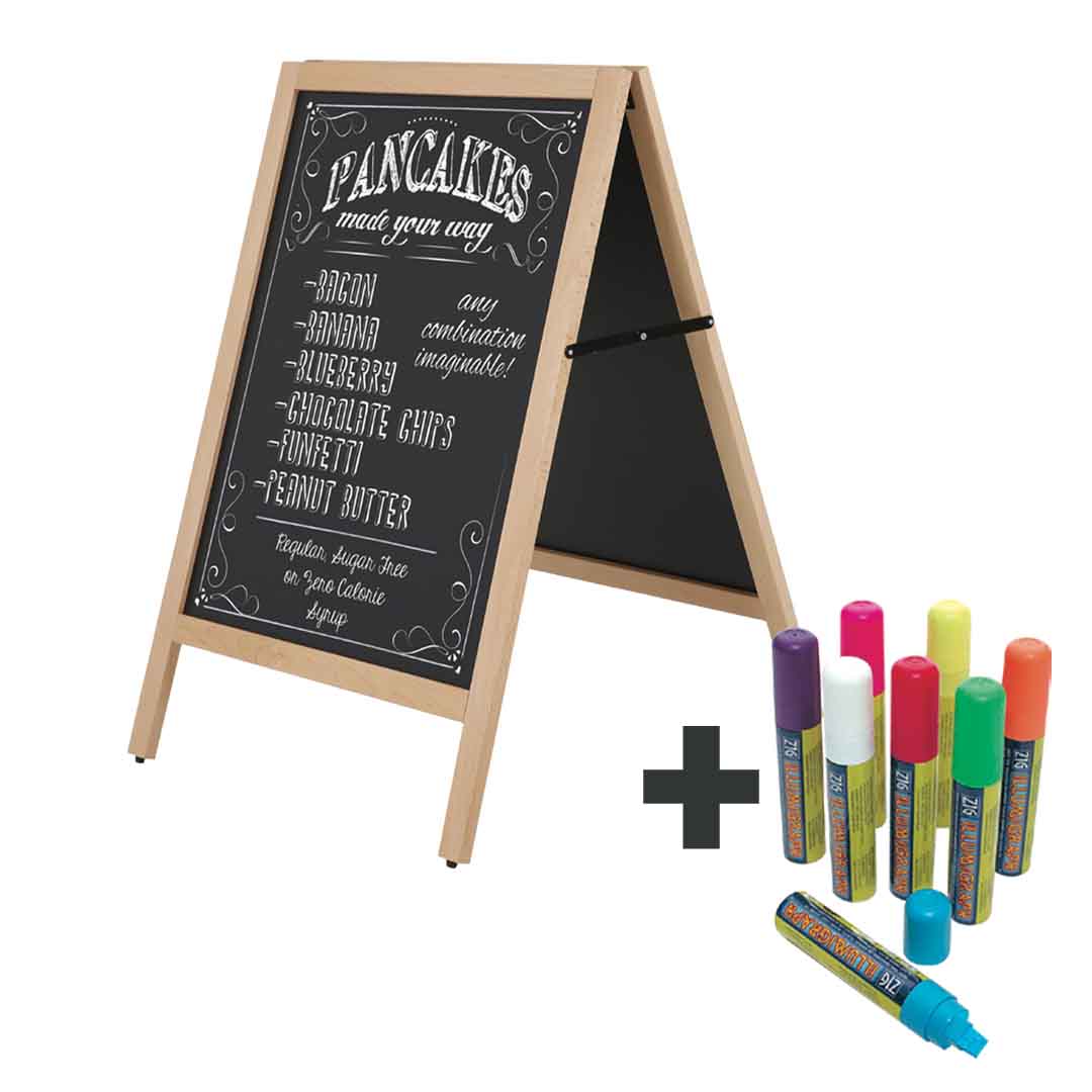 Holz Kundenstopper Tafel A1