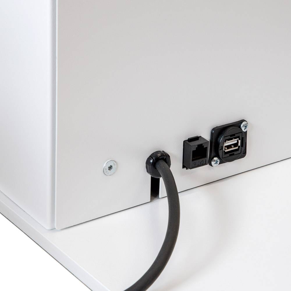 Digitale Infostele 43" mit Prospekthalter