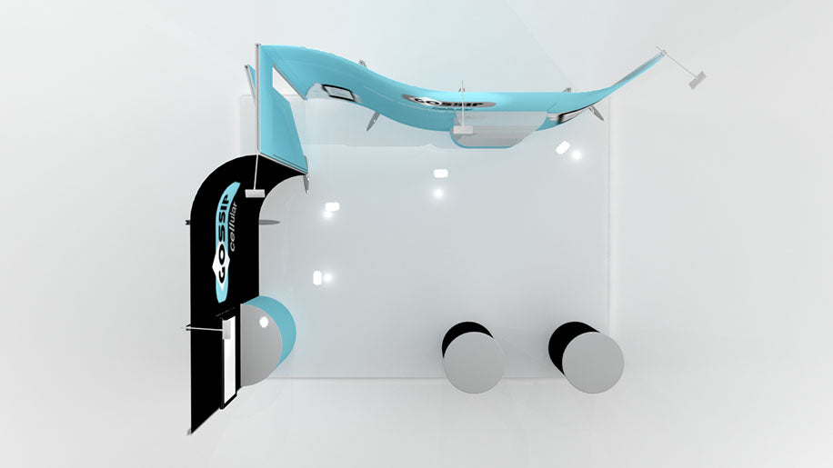 ISOframe Messestand 3x4 Eckstand