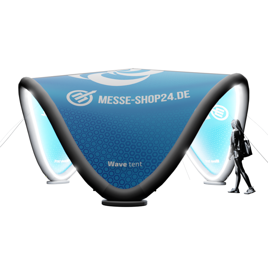 Beleuchteter LED Pavillon 5x5m aufblasbar