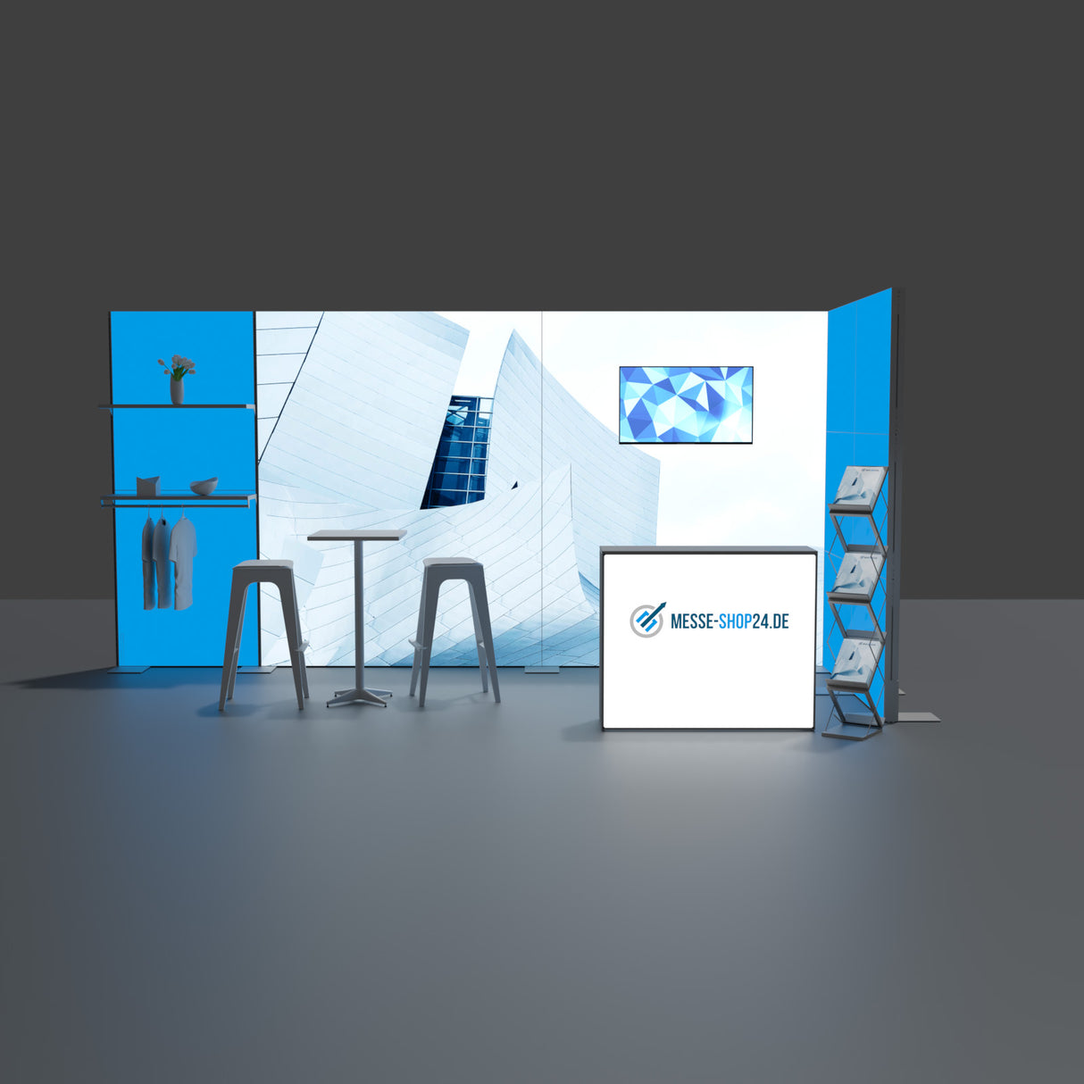 LED Messe Eckstand 5x2m