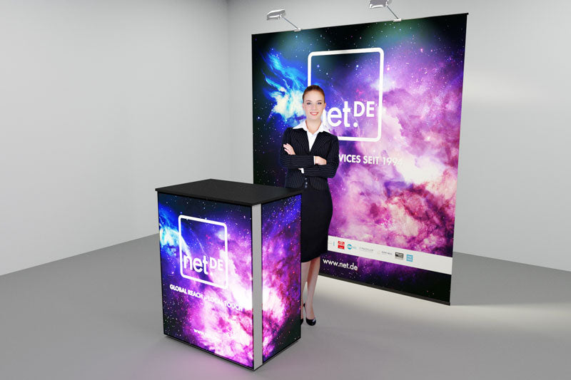 Messetheke LED mit Koffer