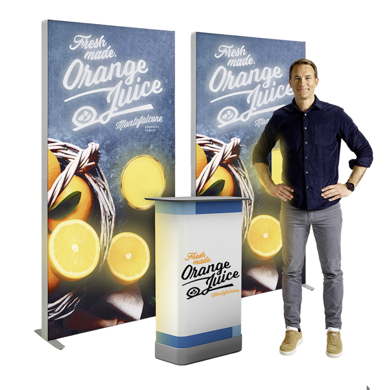 LED Messestand Set 2.1 mit Koffer