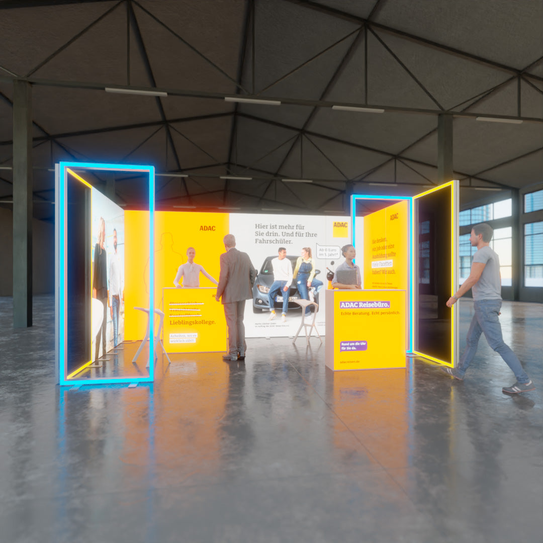 Modulap ONE LED Messetand Set Köln 5x3 m