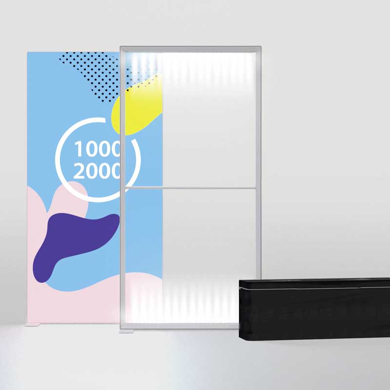 LED Messewand 100 cm breit