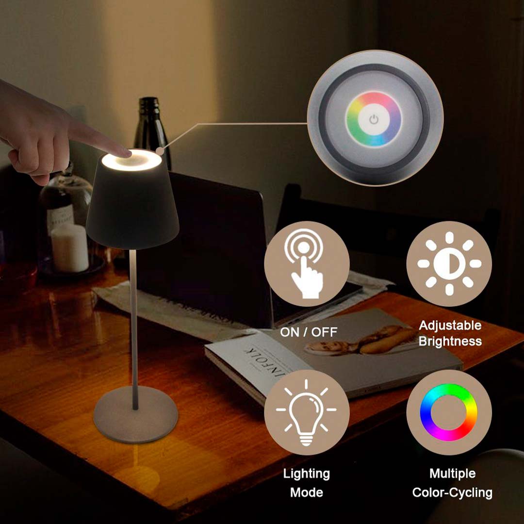 LED Tischlampe mit Akku