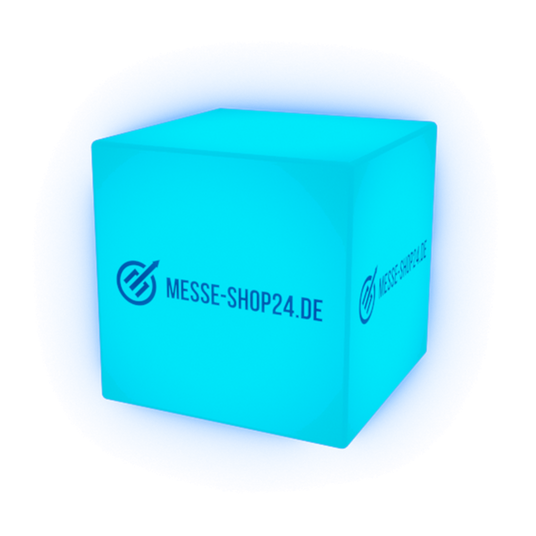LED Sitzwürfel mit Werbedruck