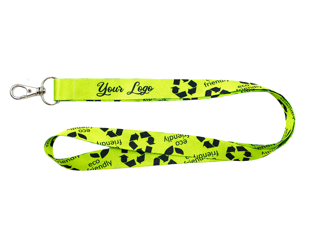 Lanyard Schlüsselband aus recyceltem PET (nachhaltig)