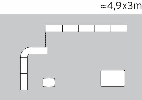 Messeset transportabel mit Digitaldruck 5x3m