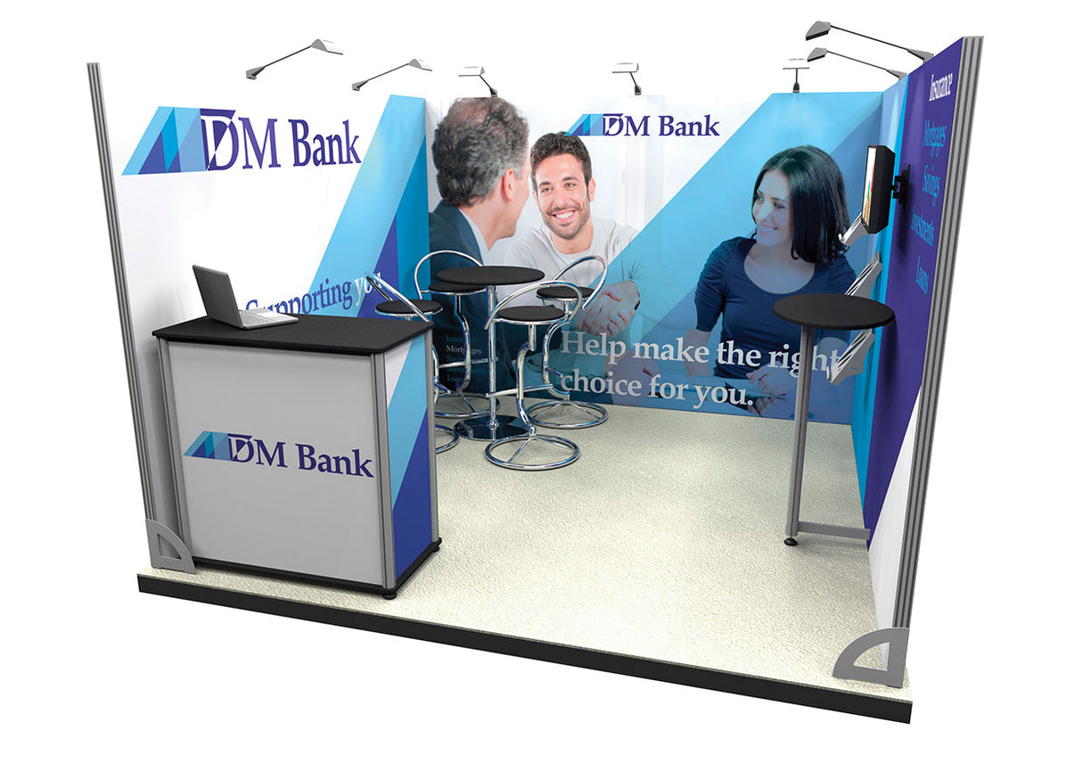 Messestand 3x3 m PremiumFrame B3