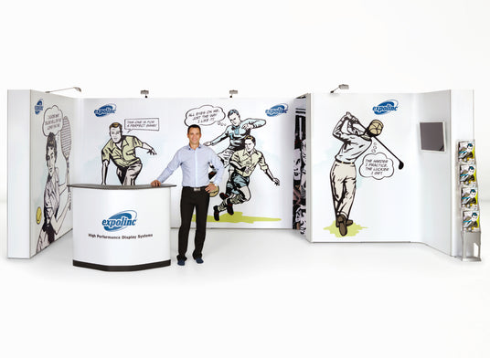 Messestand 6x3 m mit Kabine