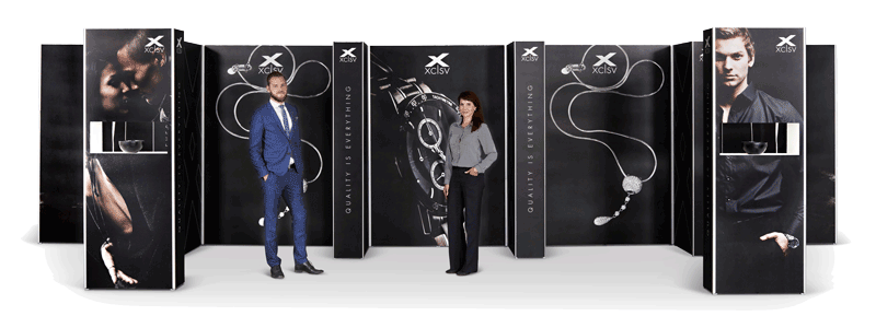 Messestand mit Digitaldruck 9x2,5m