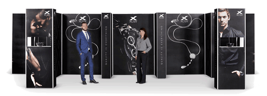 Messestand mit Digitaldruck 9x2,5m