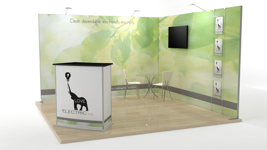 Messestand transportabel 3x3m