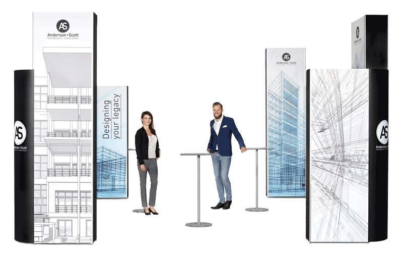 Messestand transportabel 4x4m