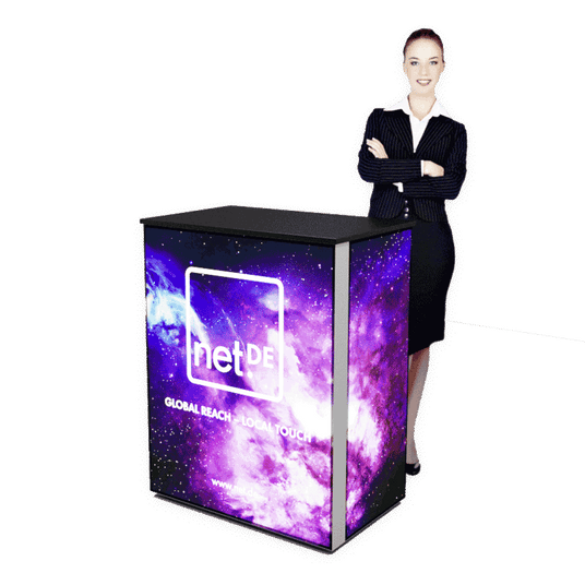 Messetheke LED mit Koffer