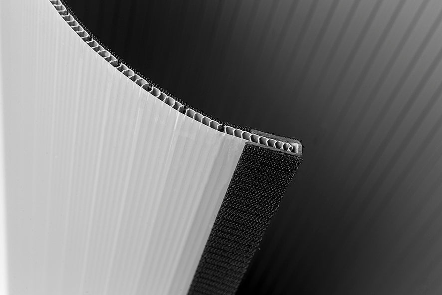 Messetheke gebogen mit Tasche "Eco-1"