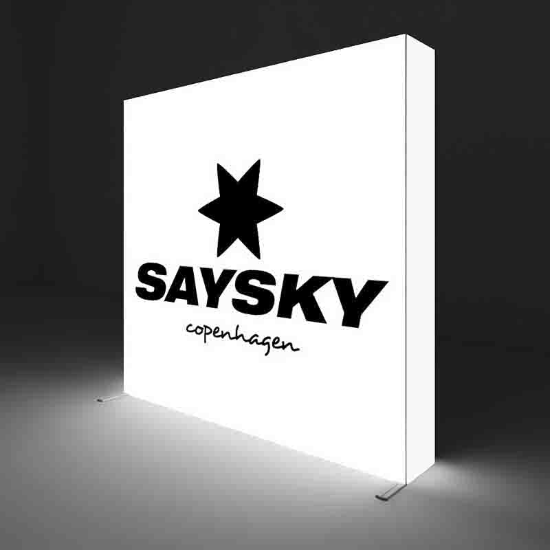 Fold-It TEXframe Messewand LED