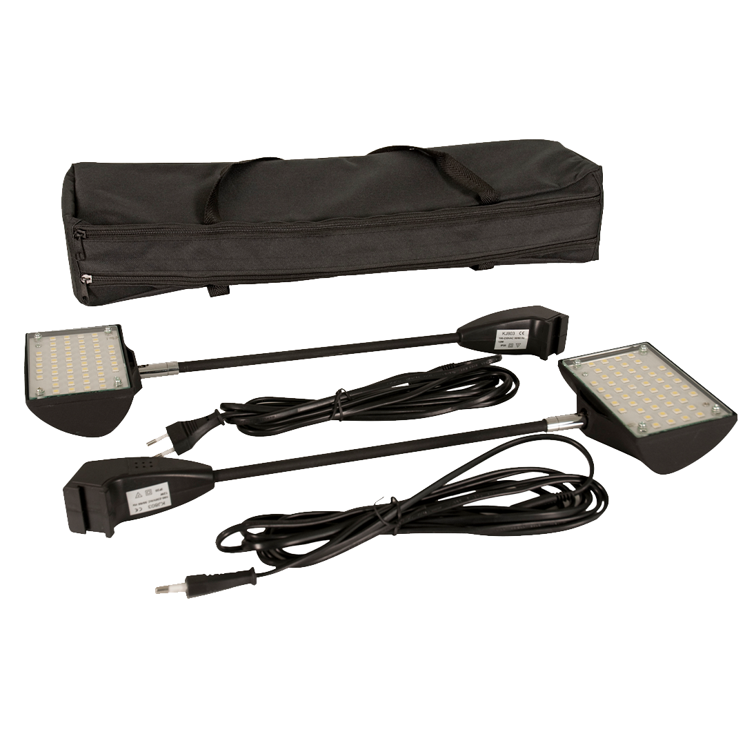 Messewand LED-Beleuchtung (schwarz)