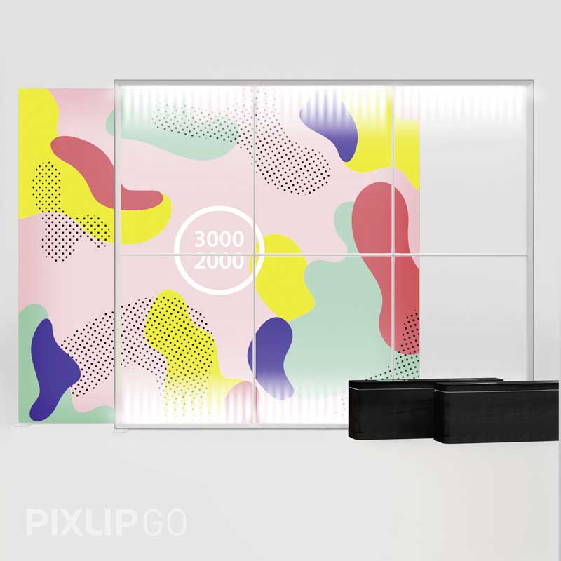 Messewand beleuchtet 300cm breit